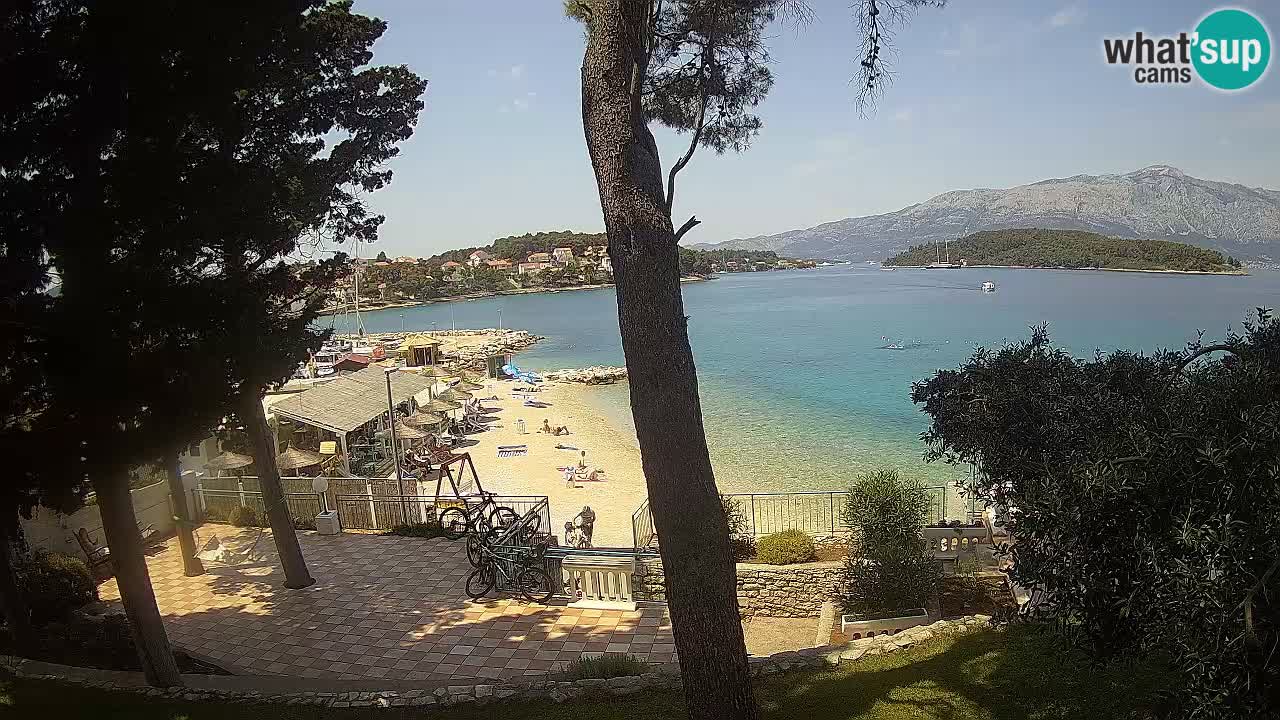 Webcam live Lumbarda – Plage Prvi Žal – Korčula