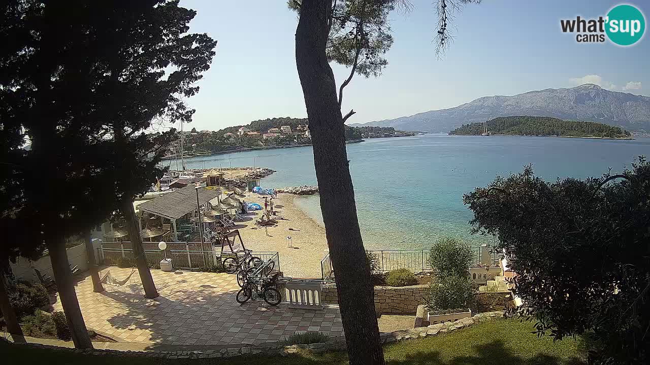 Livecam Lumbarda – Spiaggia Prvi Žal – Korčula