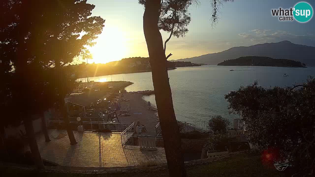 Livecam Lumbarda – Spiaggia Prvi Žal – Korčula