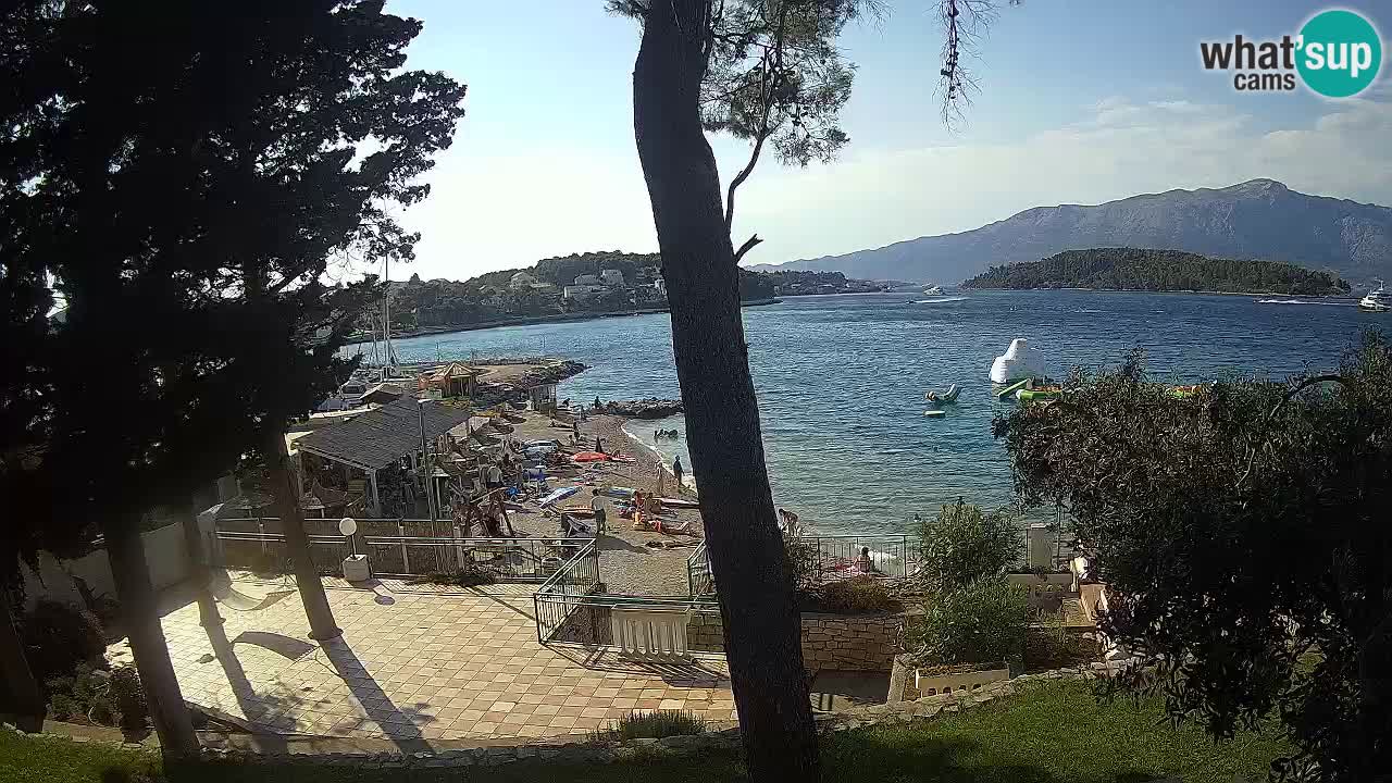 Web kamera Lumbarda – Plaža Prvi Žal – Korčula