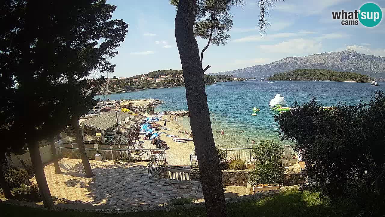 Livecam Lumbarda – Spiaggia Prvi Žal – Korčula