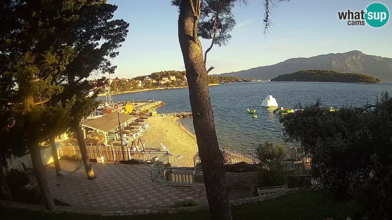 Livecam Lumbarda – Spiaggia Prvi Žal – Korčula