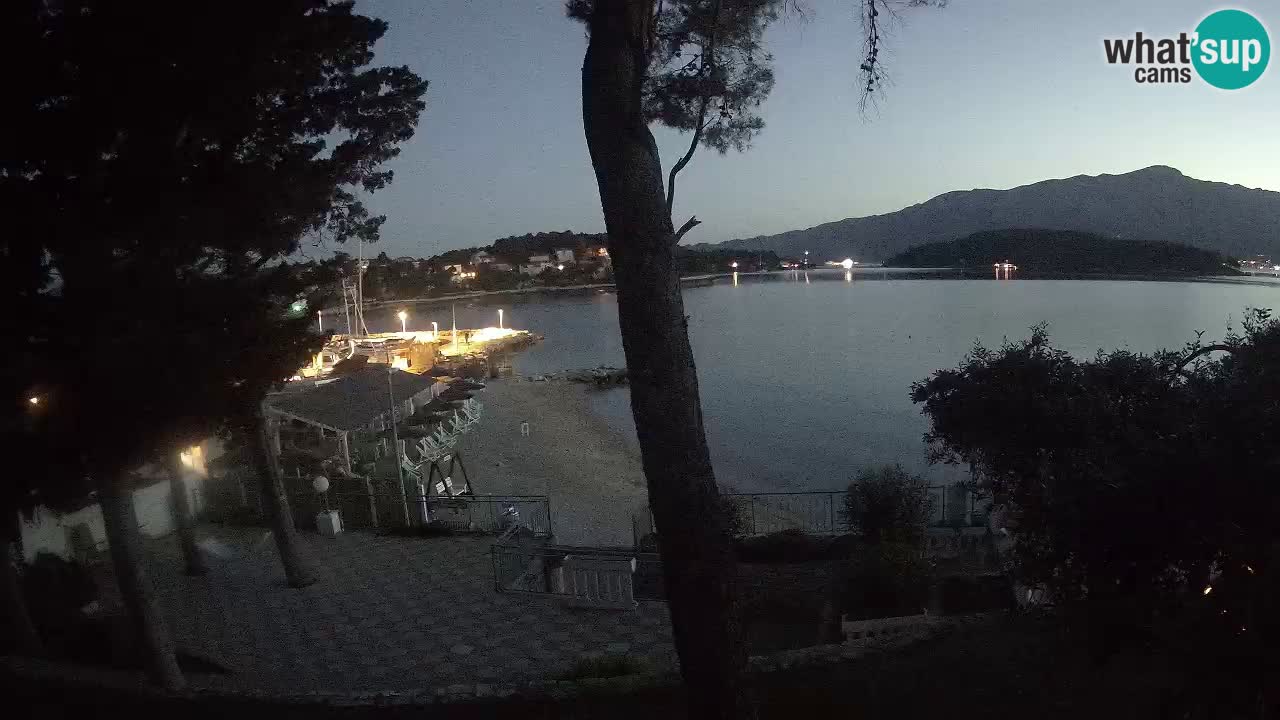 Webcam live Lumbarda – Plage Prvi Žal – Korčula