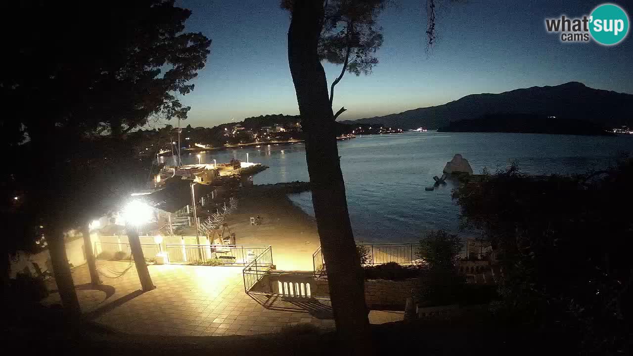 Spletna kamera Lumbarda – Plaža Prvi Žal – Korčula