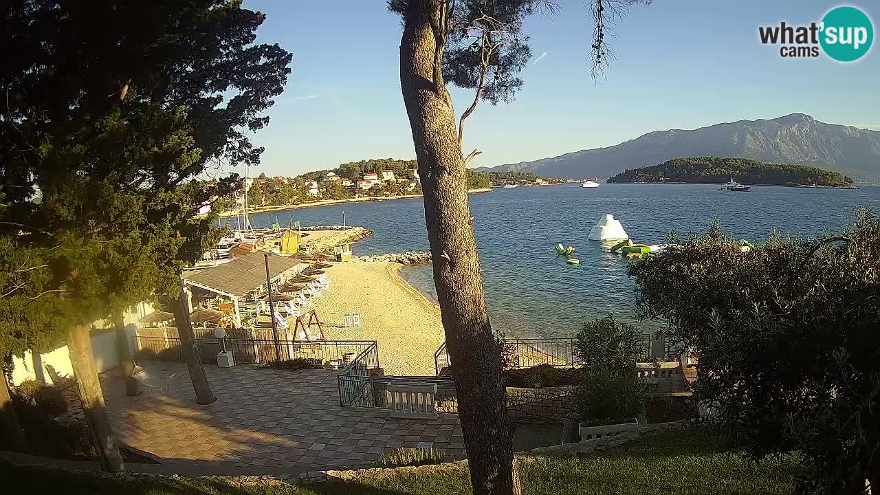 Web kamera Lumbarda – Plaža Prvi Žal – Korčula