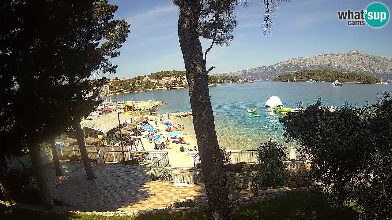 Webcam live Lumbarda – Plage Prvi Žal – Korčula