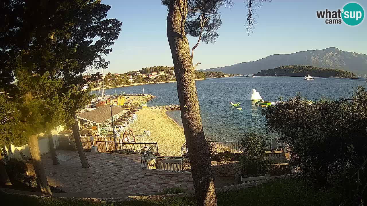 Web kamera Lumbarda – Plaža Prvi Žal – Korčula