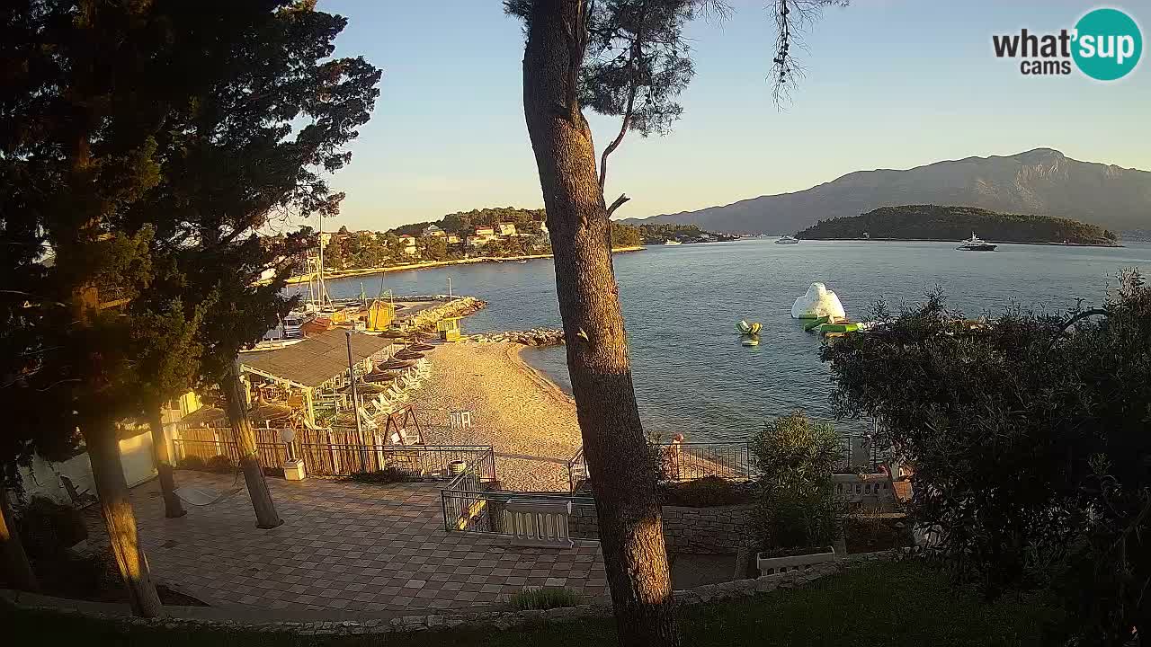 Camera en vivo Lumbarda – Playa Prvi Žal – Korčula