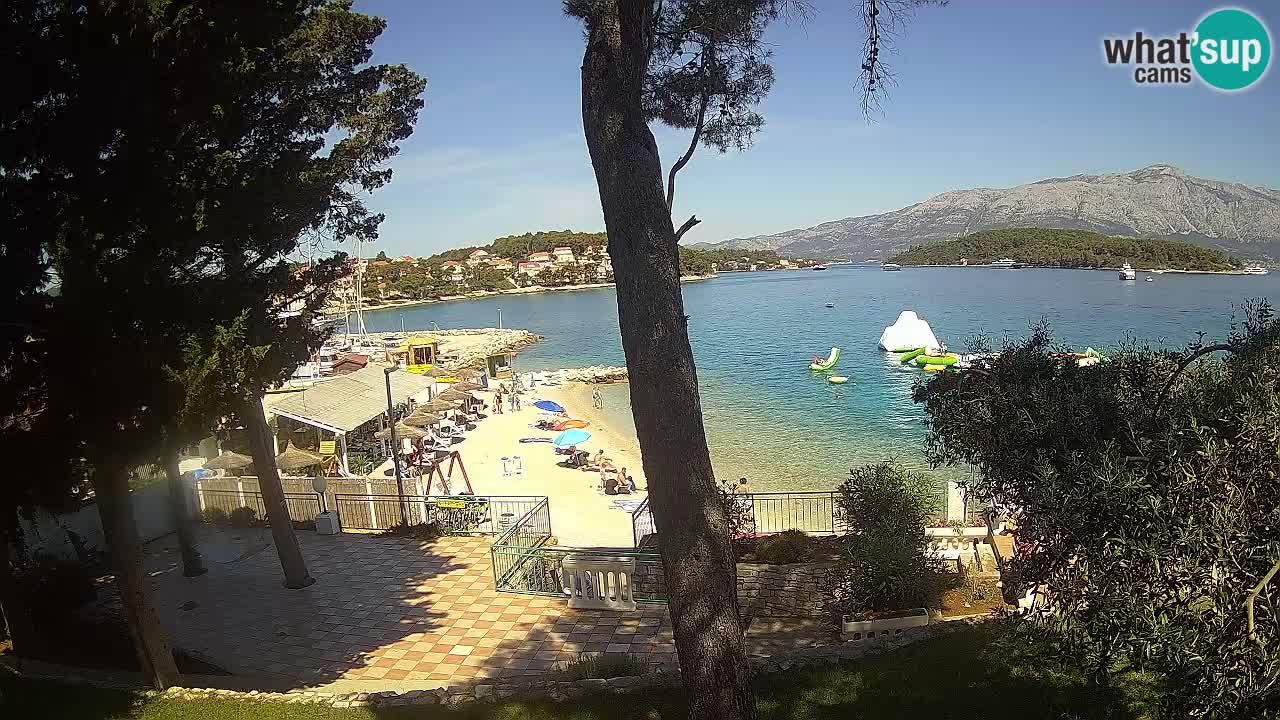 Webcam live Lumbarda – Plage Prvi Žal – Korčula