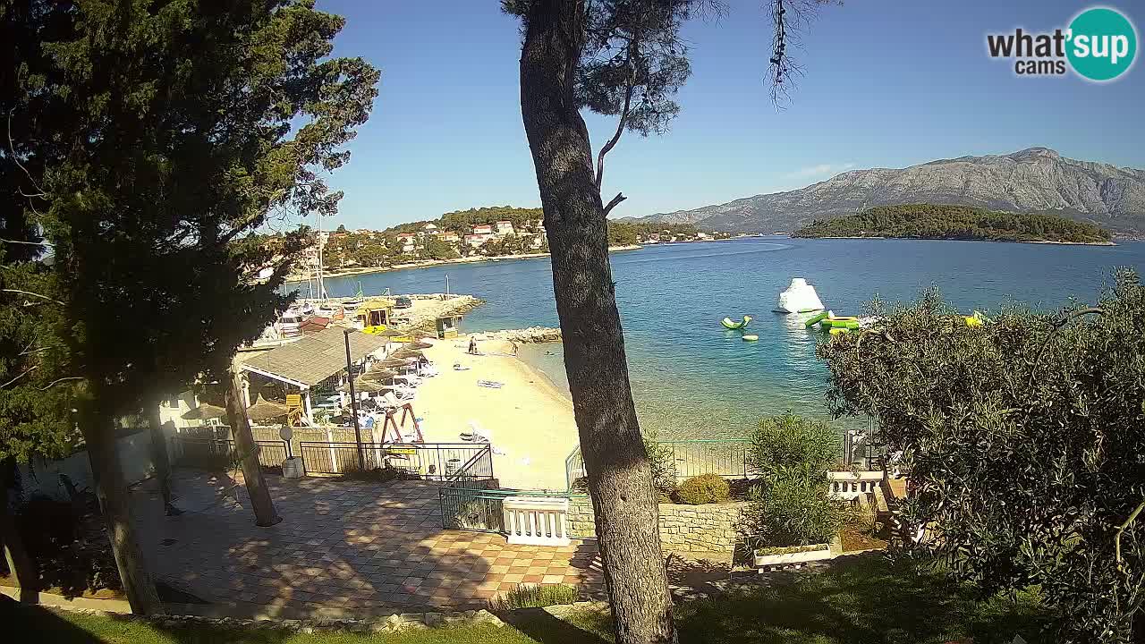 Web kamera Lumbarda – Plaža Prvi Žal – Korčula
