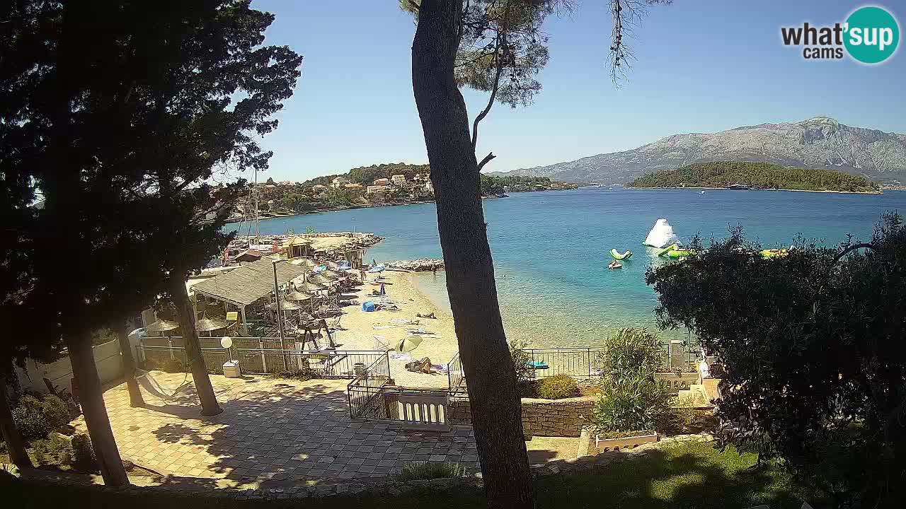 Livecam Lumbarda – Spiaggia Prvi Žal – Korčula