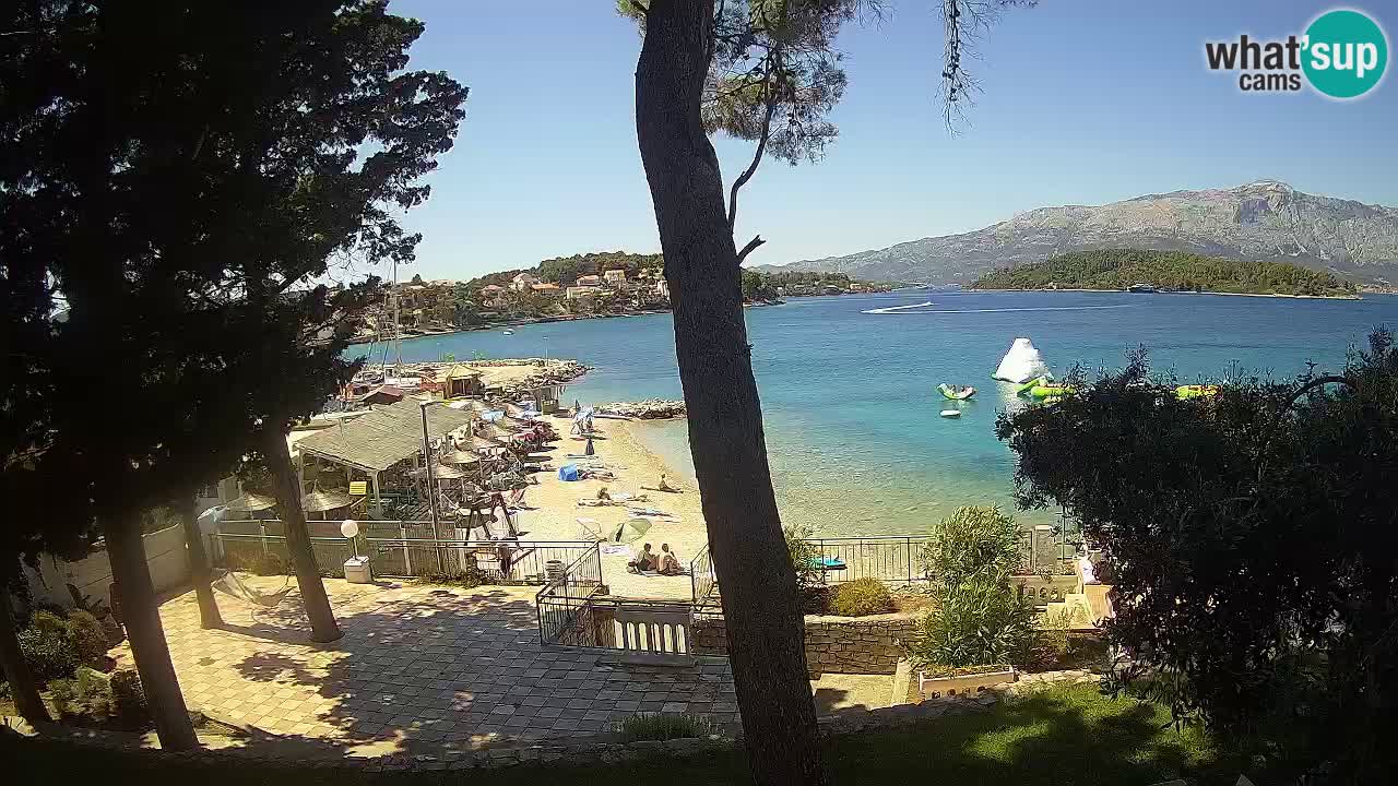 Web kamera Lumbarda – Plaža Prvi Žal – Korčula