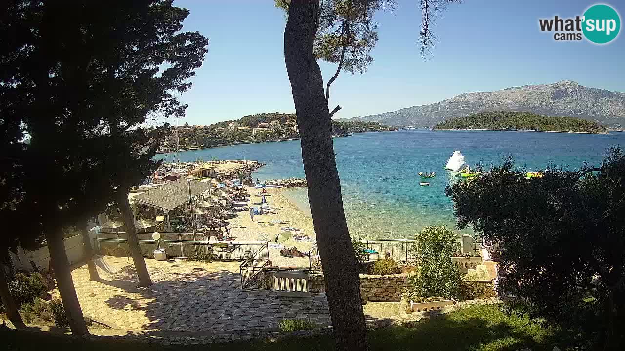 Web kamera Lumbarda – Plaža Prvi Žal – Korčula