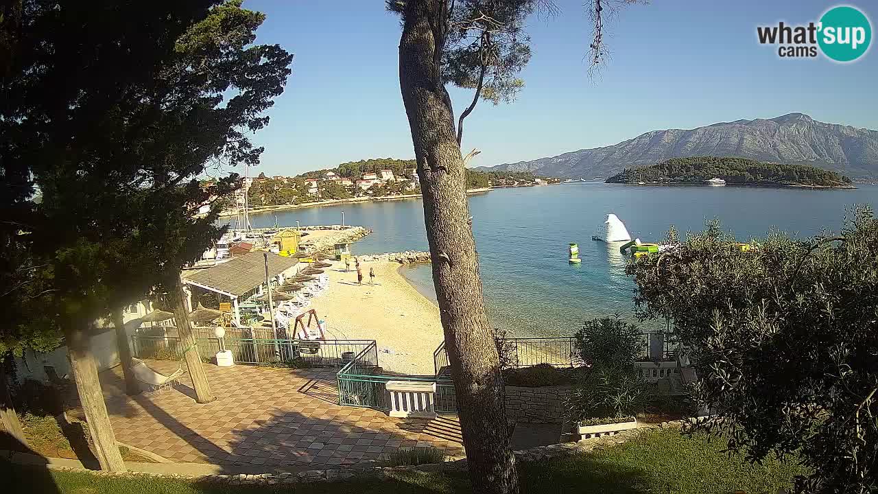 Webcam live Lumbarda – Plage Prvi Žal – Korčula