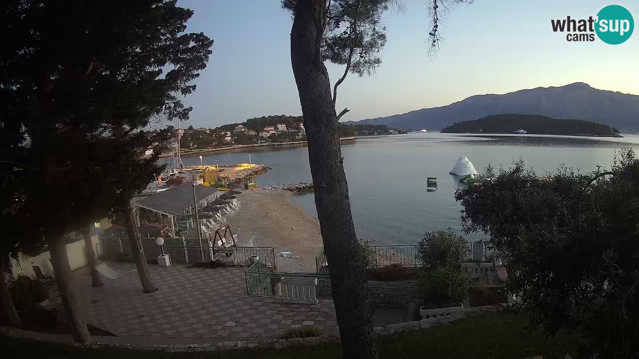 Webcam live Lumbarda – Plage Prvi Žal – Korčula