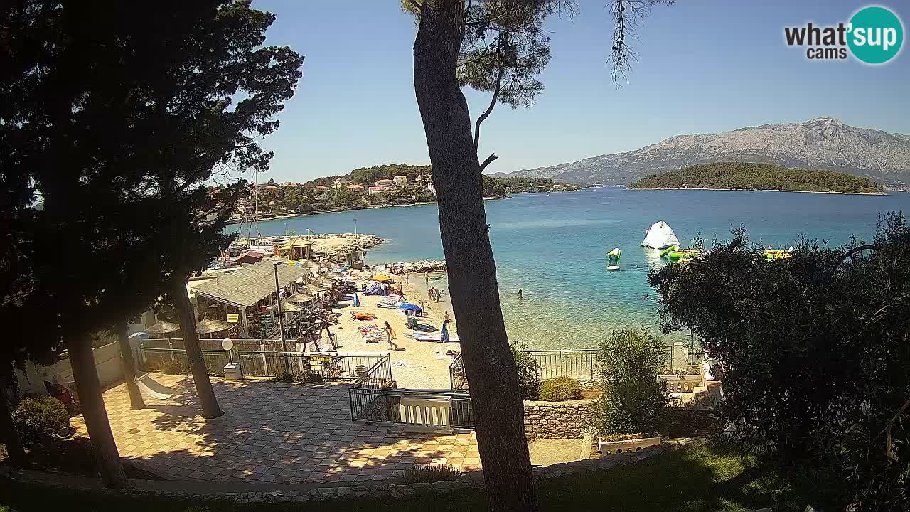Web kamera Lumbarda – Plaža Prvi Žal – Korčula