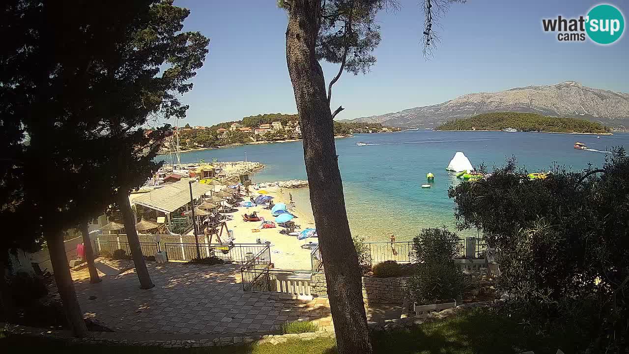 Web kamera Lumbarda – Plaža Prvi Žal – Korčula