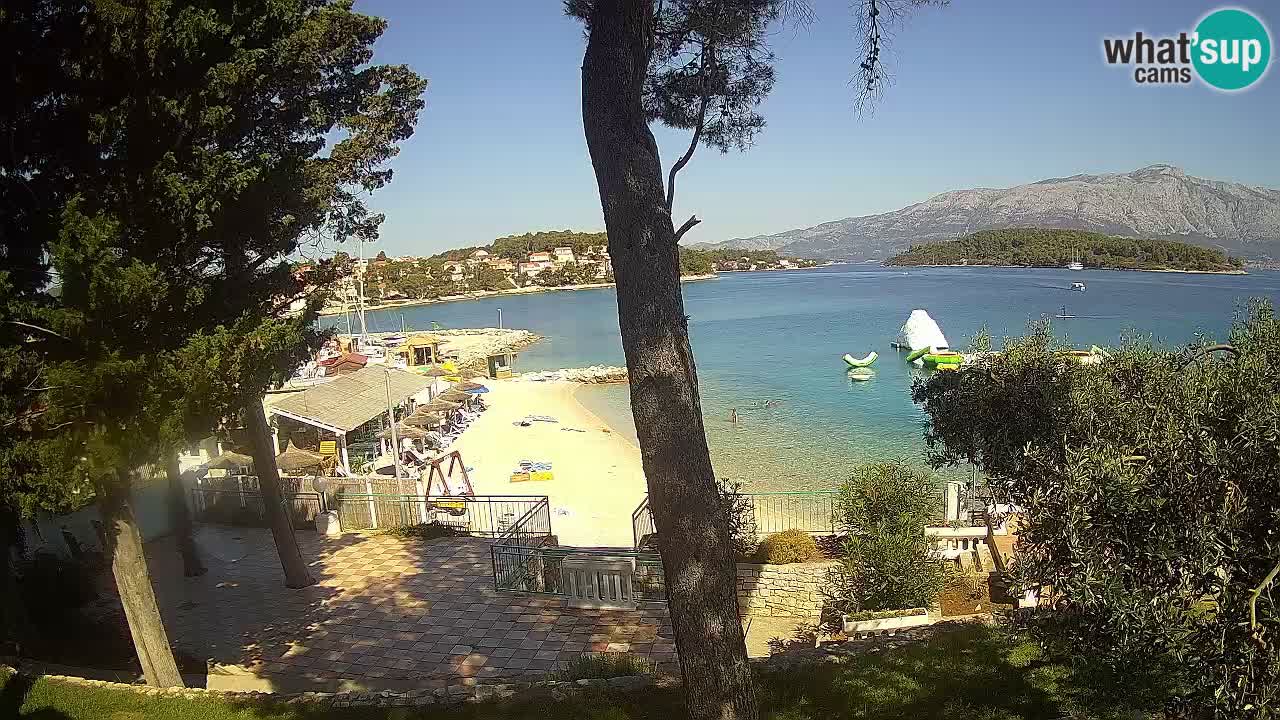 Webcam live Lumbarda – Plage Prvi Žal – Korčula