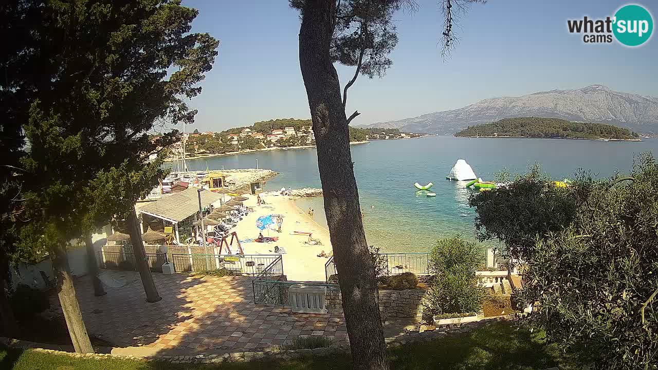 Livecam Lumbarda – Spiaggia Prvi Žal – Korčula