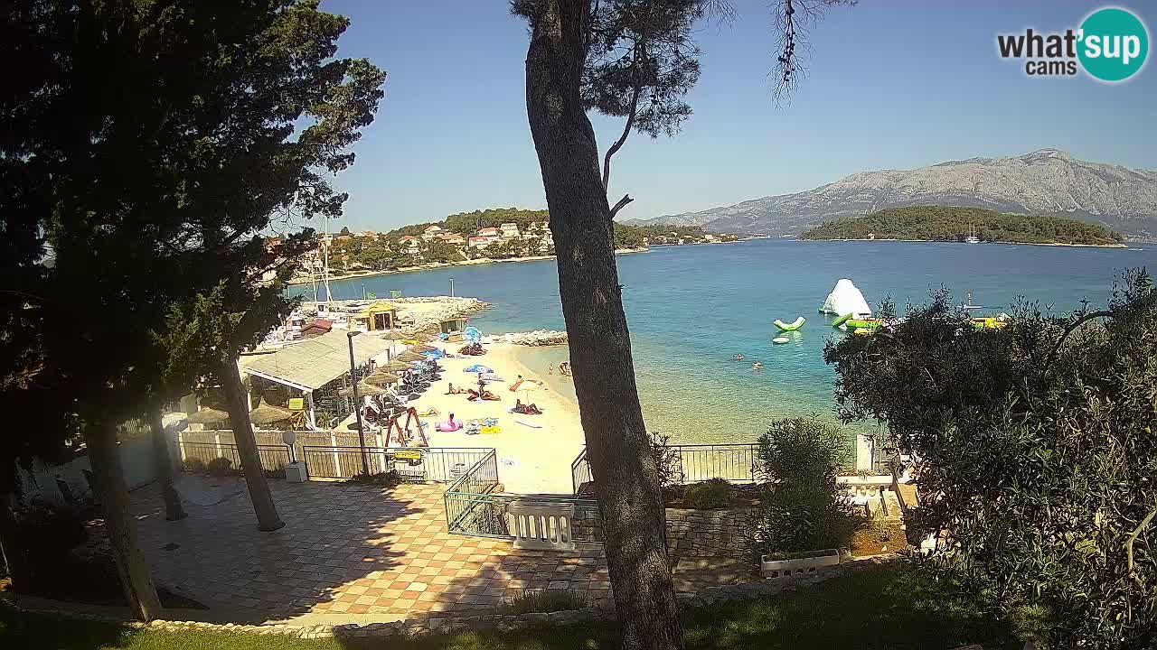 Webcam live Lumbarda – Plage Prvi Žal – Korčula