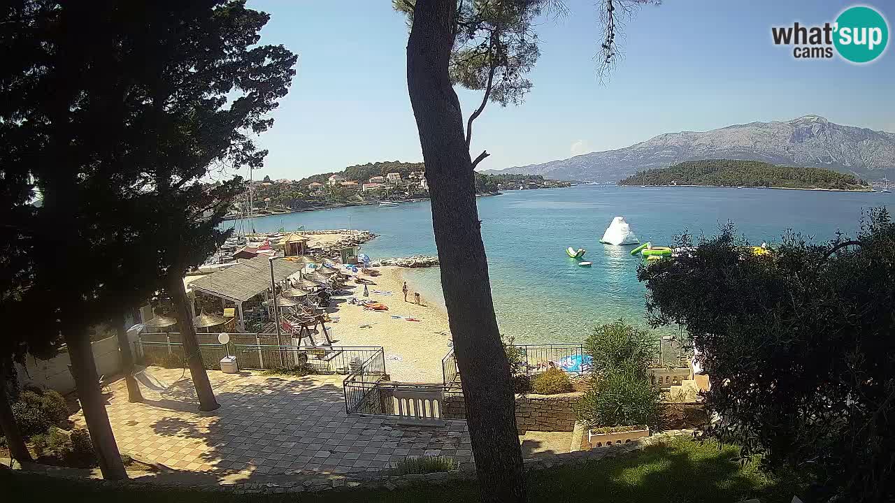 Web kamera Lumbarda – Plaža Prvi Žal – Korčula