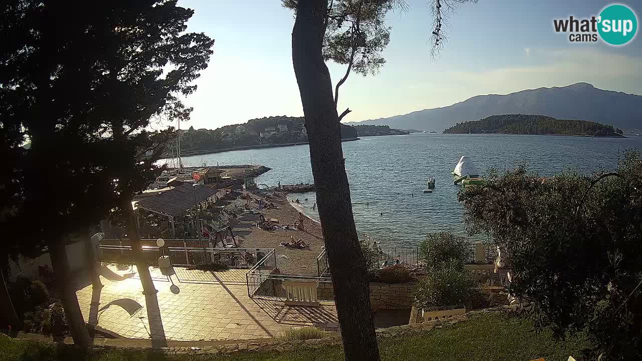 Spletna kamera Lumbarda – Plaža Prvi Žal – Korčula