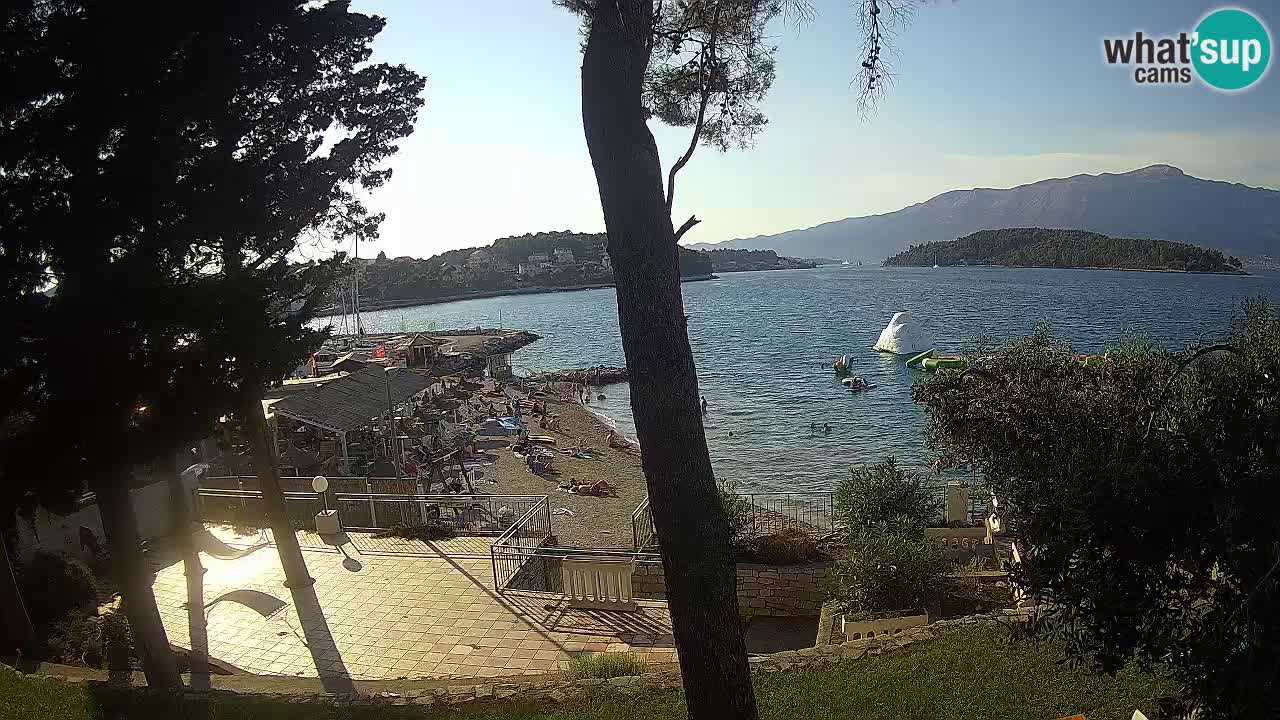 Webcam live Lumbarda – Plage Prvi Žal – Korčula