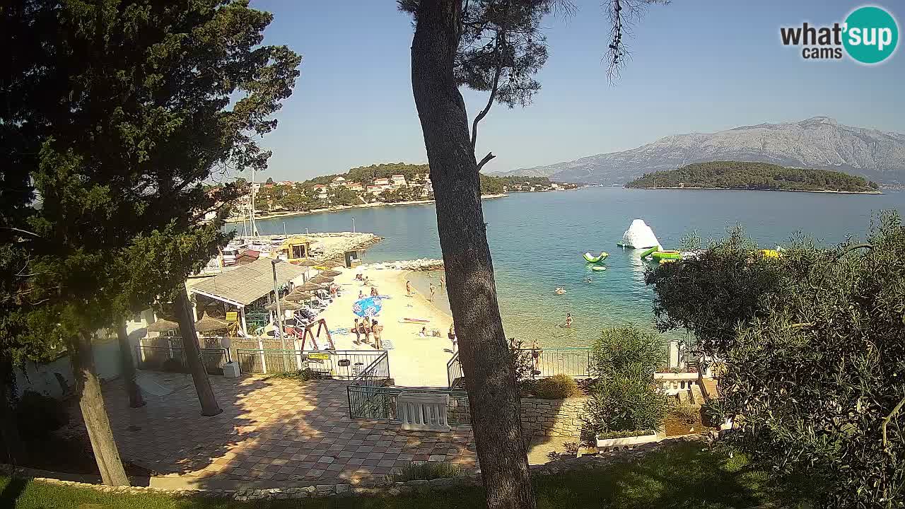 Web kamera Lumbarda – Plaža Prvi Žal – Korčula