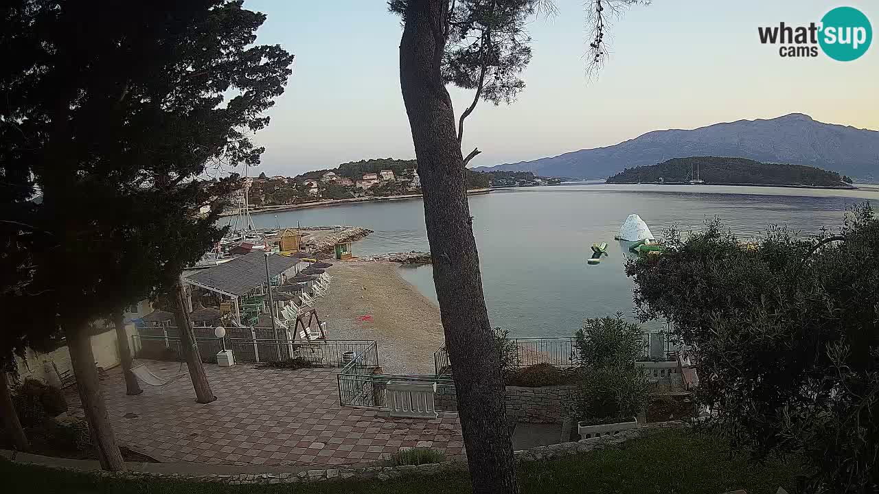 Web kamera Lumbarda – Plaža Prvi Žal – Korčula