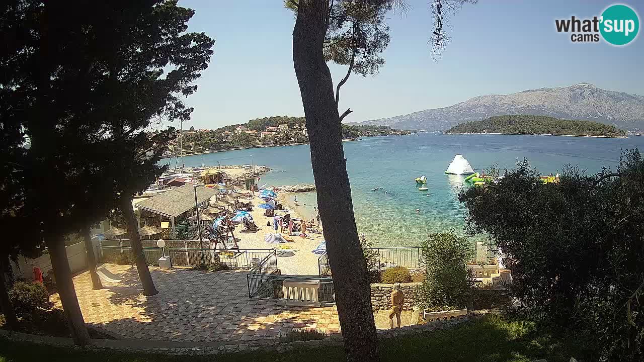 Livecam Lumbarda – Spiaggia Prvi Žal – Korčula