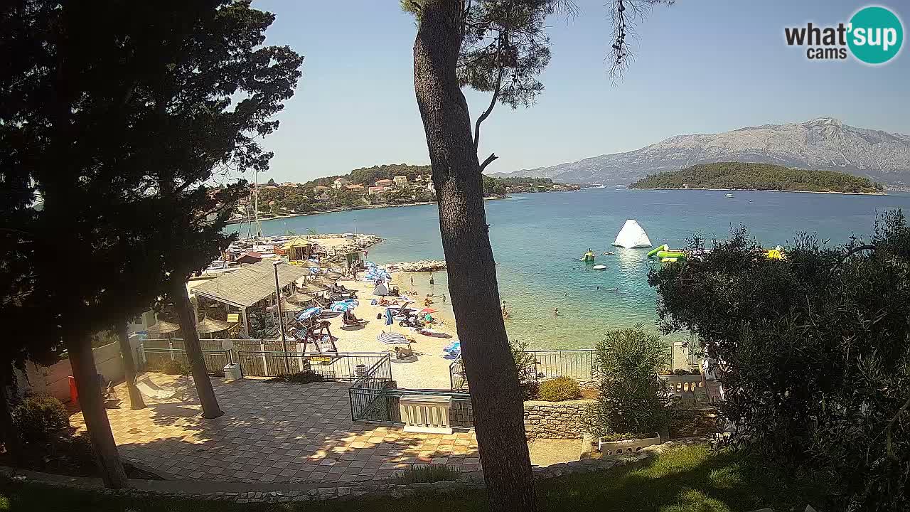 Livecam Lumbarda – Spiaggia Prvi Žal – Korčula