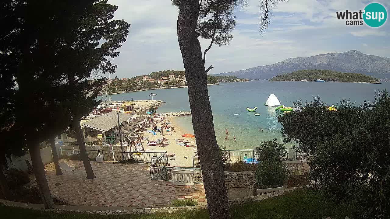 Livecam Lumbarda – Spiaggia Prvi Žal – Korčula