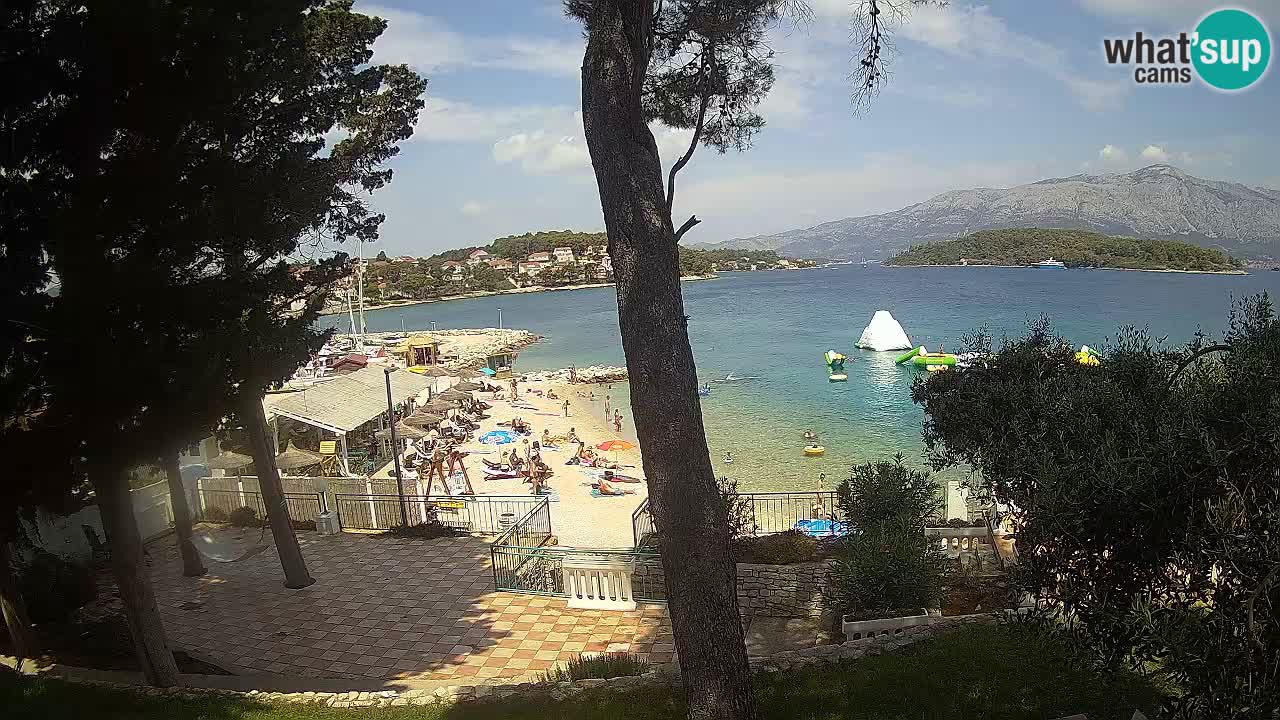 Livecam Lumbarda – Spiaggia Prvi Žal – Korčula