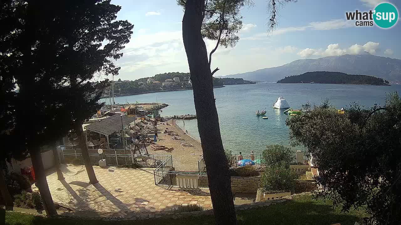 Web kamera Lumbarda – Plaža Prvi Žal – Korčula