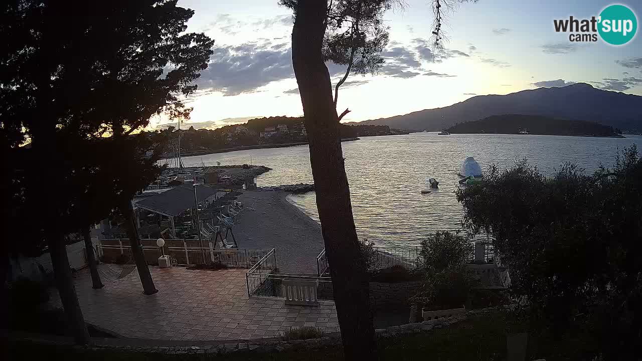 Spletna kamera Lumbarda – Plaža Prvi Žal – Korčula