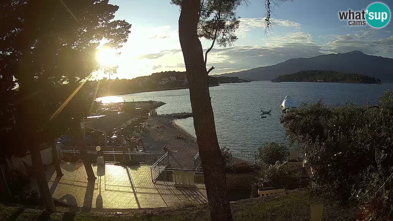 Web kamera Lumbarda – Plaža Prvi Žal – Korčula