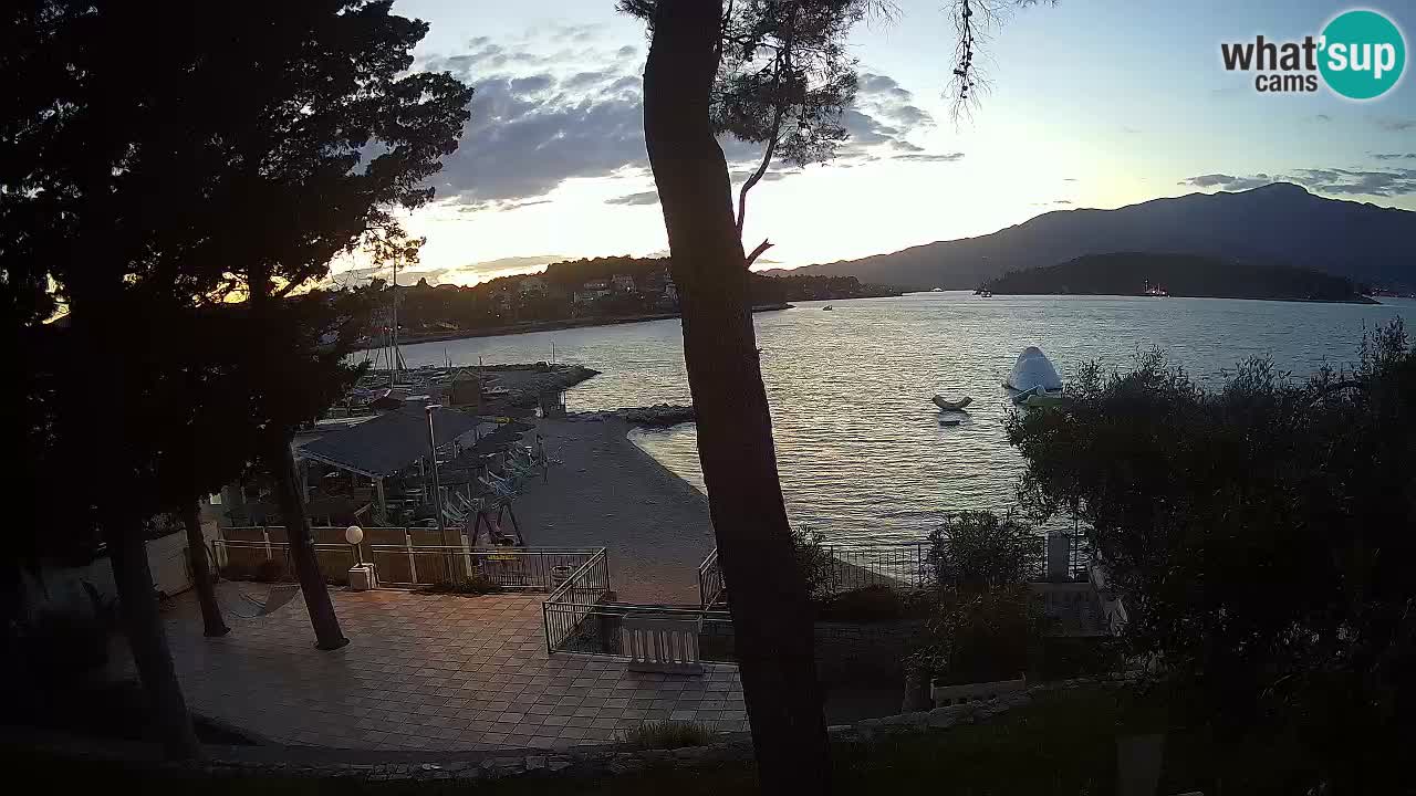 Webcam live Lumbarda – Plage Prvi Žal – Korčula