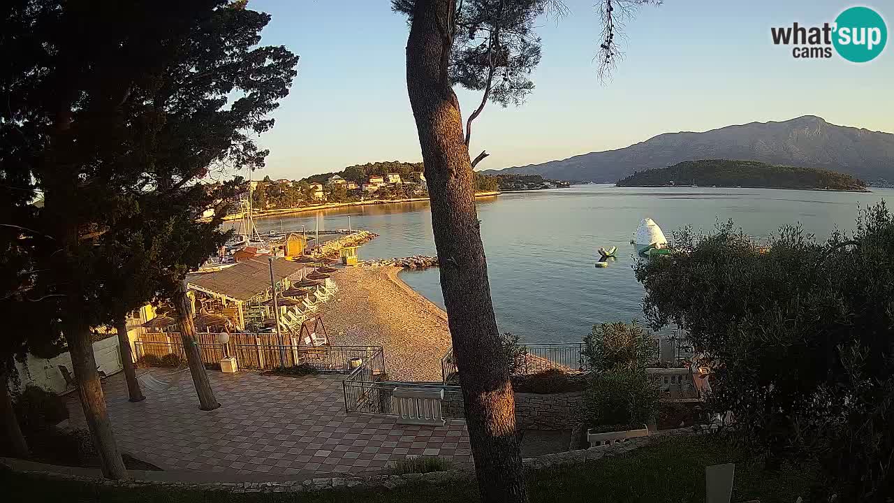 Webcam live Lumbarda – Plage Prvi Žal – Korčula