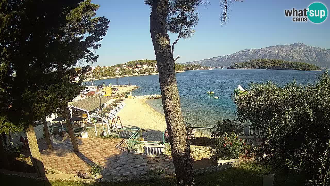 Web kamera Lumbarda – Plaža Prvi Žal – Korčula