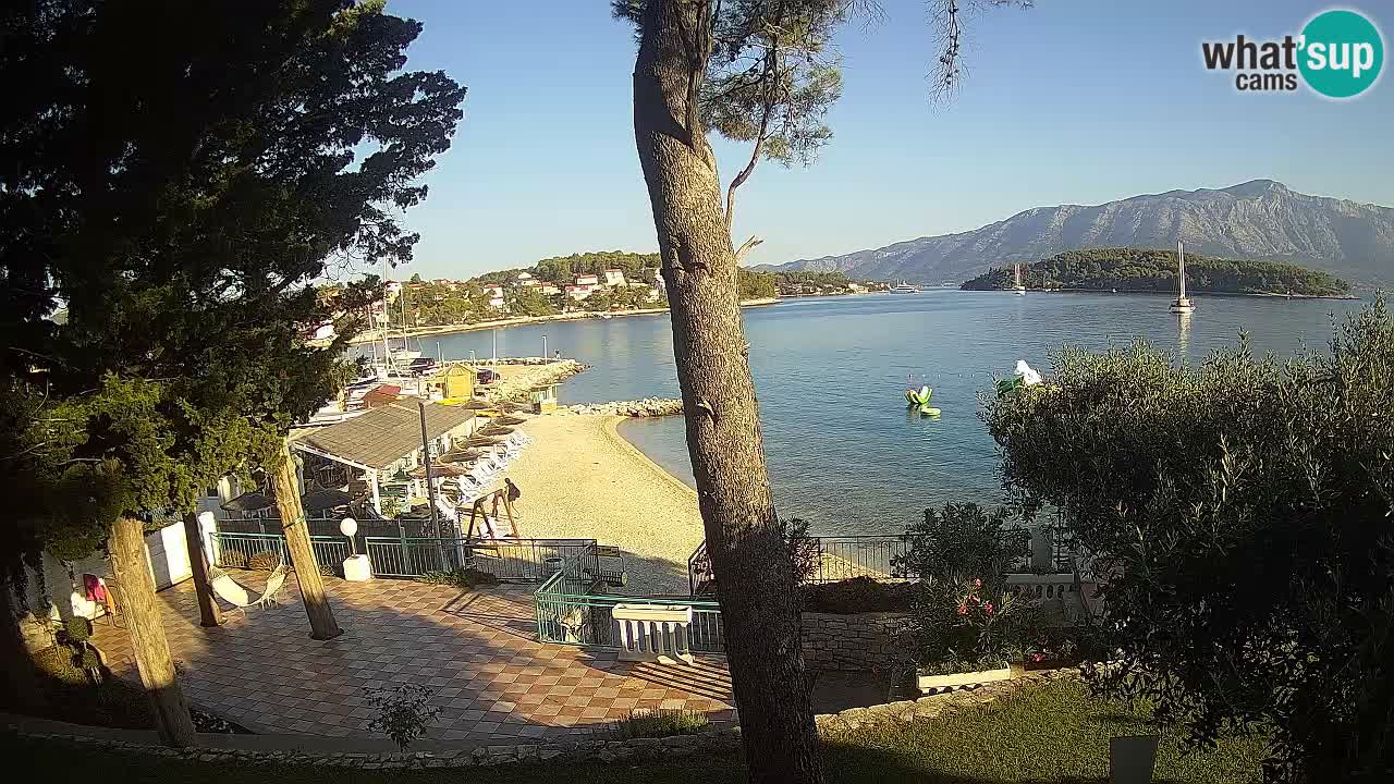 Webcam live Lumbarda – Plage Prvi Žal – Korčula