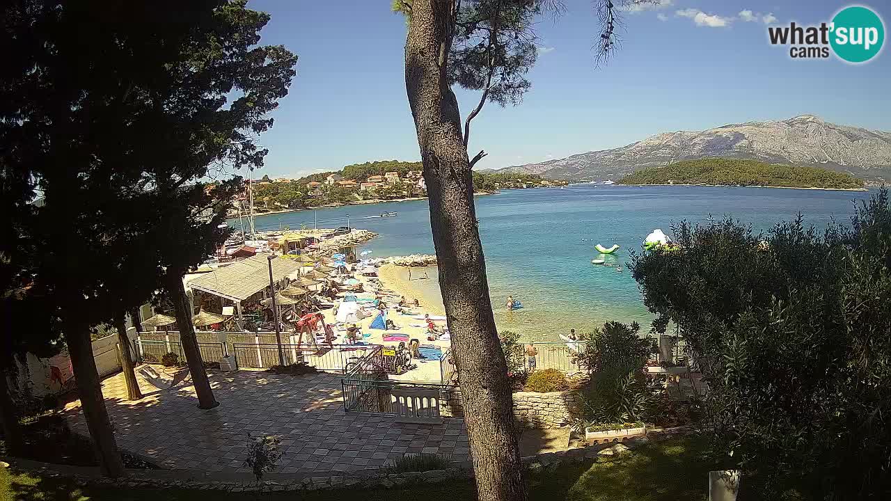 Webcam live Lumbarda – Plage Prvi Žal – Korčula