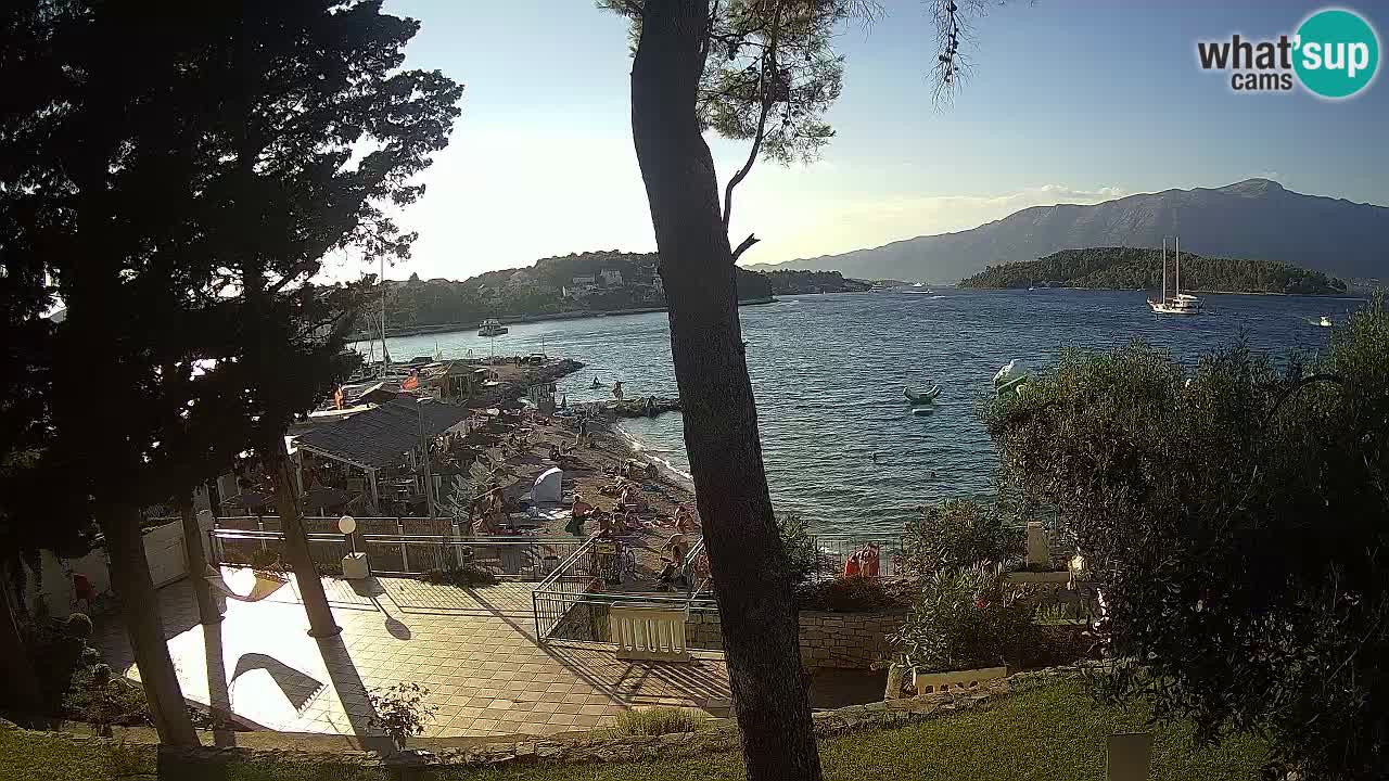 Spletna kamera Lumbarda – Plaža Prvi Žal – Korčula
