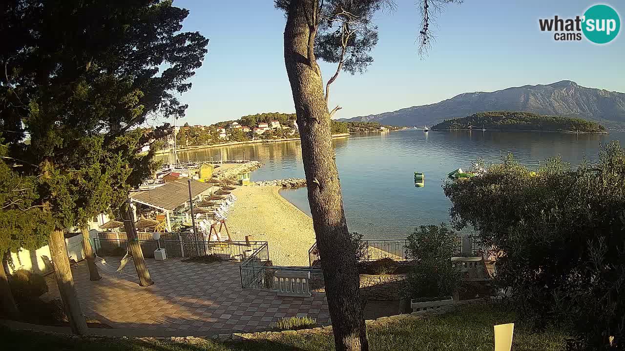 Web kamera Lumbarda – Plaža Prvi Žal – Korčula