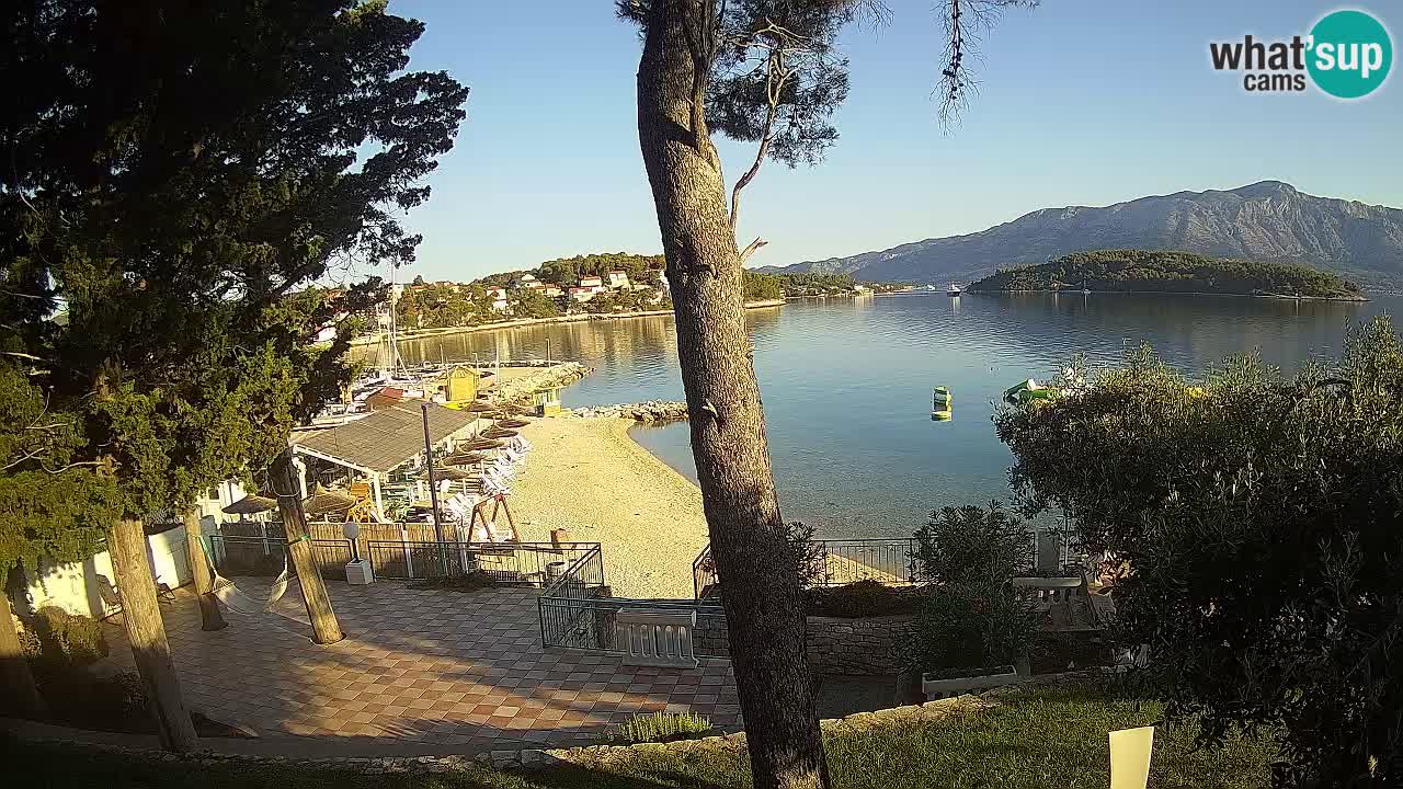 Web kamera Lumbarda – Plaža Prvi Žal – Korčula