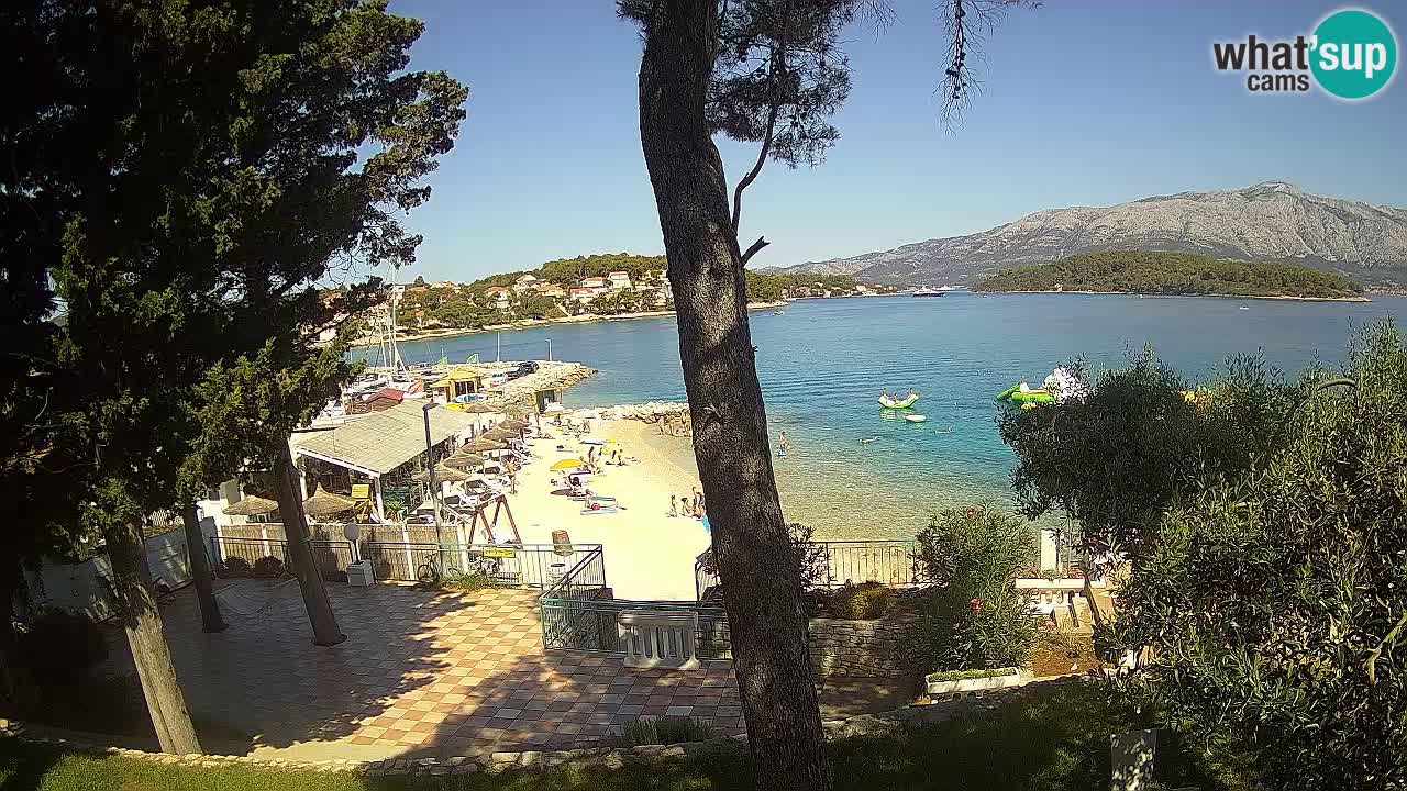 Webcam live Lumbarda – Plage Prvi Žal – Korčula