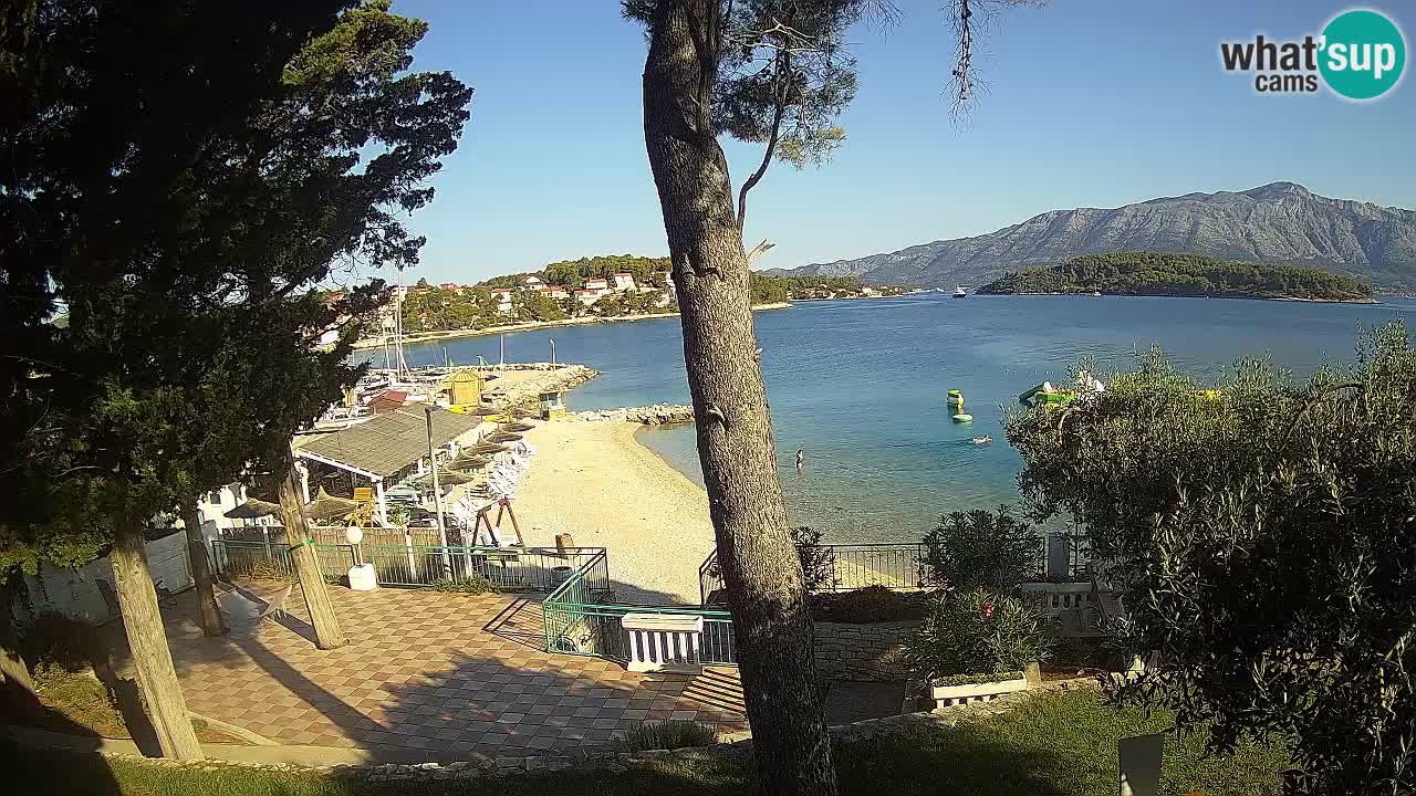 Livecam Lumbarda – Spiaggia Prvi Žal – Korčula