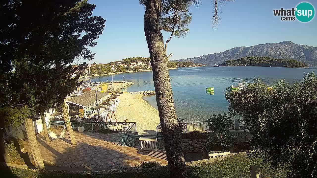 Webcam live Lumbarda – Plage Prvi Žal – Korčula