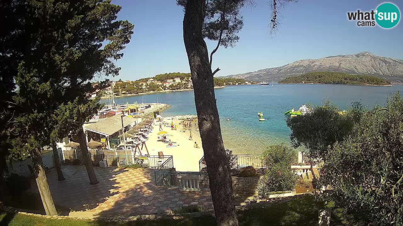 Camera en vivo Lumbarda – Playa Prvi Žal – Korčula