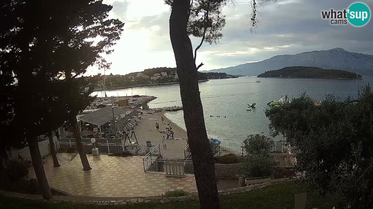 Webcam live Lumbarda – Plage Prvi Žal – Korčula