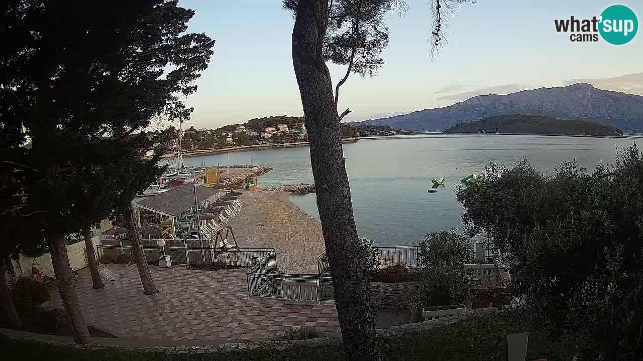 Spletna kamera Lumbarda – Plaža Prvi Žal – Korčula